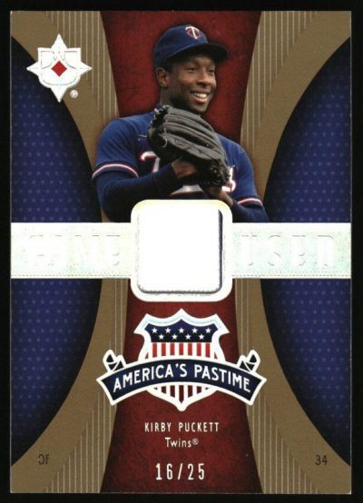 2007 Ultimate Collection America's Pastime #KP Kirby Puckett Jsy /25