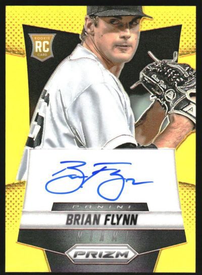 2014 Panini Prizm Rookie Autographs Prizms Gold #BF Brian Flynn RC Auto /10