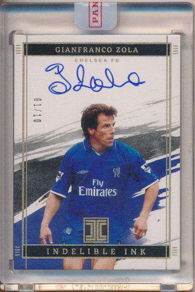 2021 Immaculate Collection Modern Marks Gold #20 Gianfranco Zola Auto /10